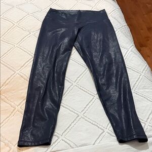 Offline by Aerie Navy crackled Leggings